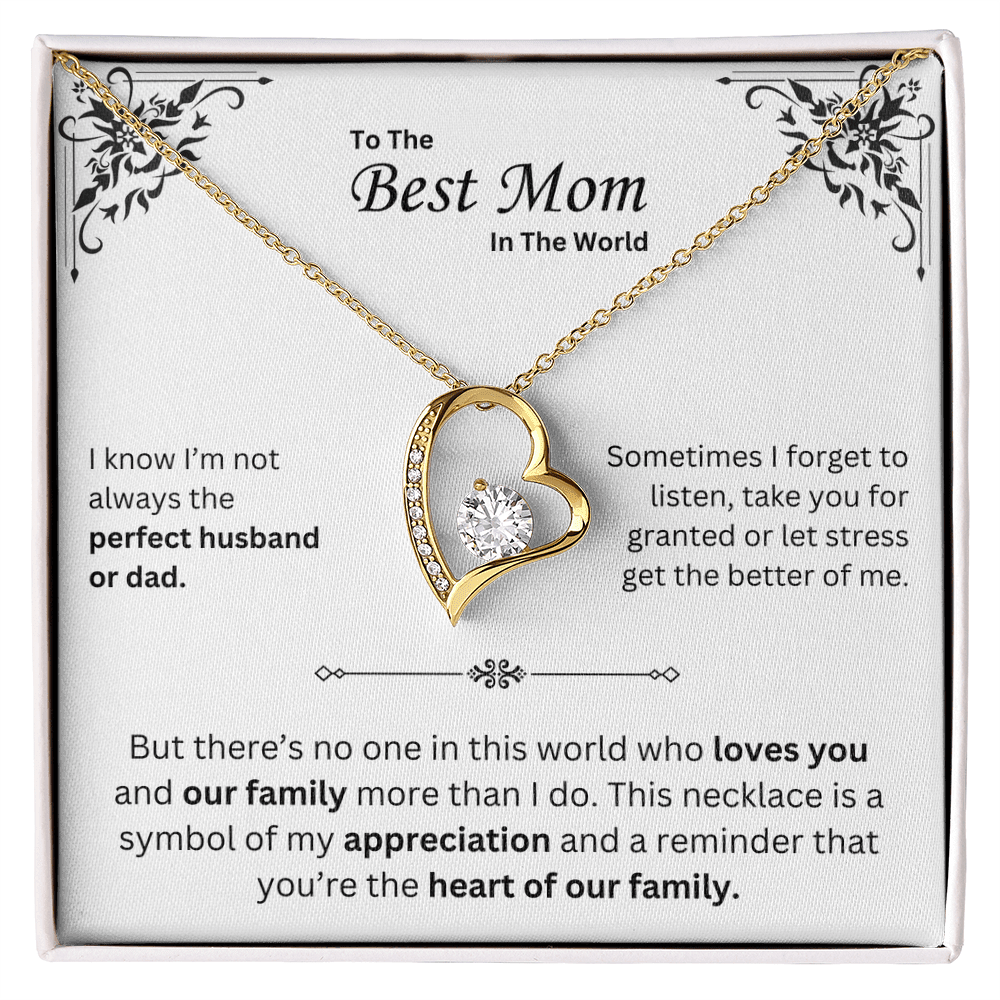 To The Best Mom Necklace - Mother's Day Gift - Krestella