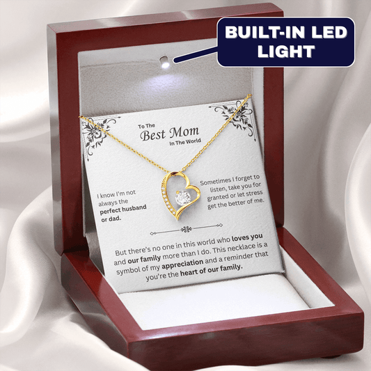 To The Best Mom Necklace - Mother's Day Gift - Krestella