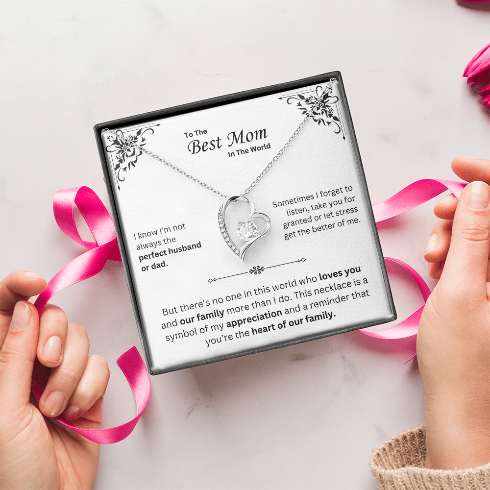To The Best Mom Necklace - Mother's Day Gift - Krestella
