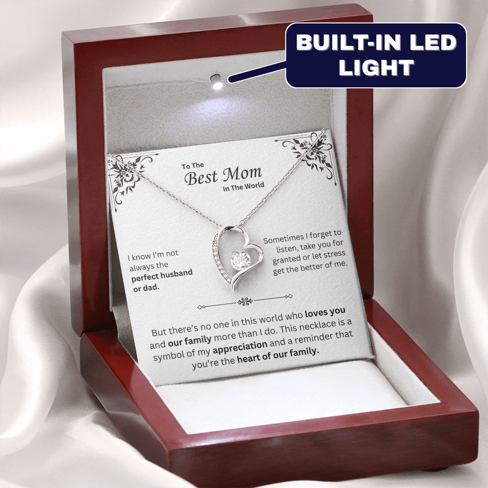 To The Best Mom Necklace - Mother's Day Gift - Krestella