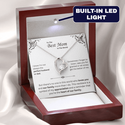 To The Best Mom Necklace - Mother's Day Gift - Krestella