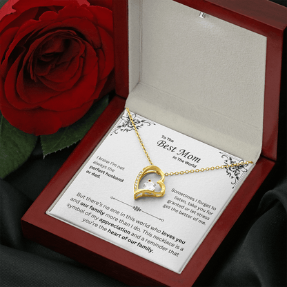 To The Best Mom Necklace - Mother's Day Gift - Krestella